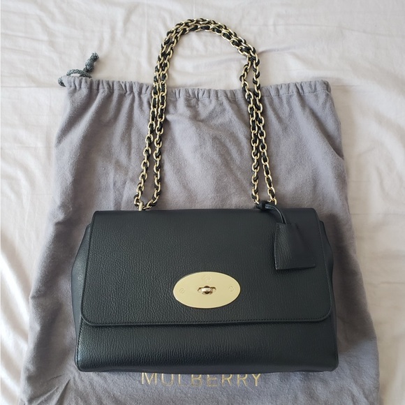 Mulberry Handbags - Mulberry Medium Lily Black Shoulder Bag